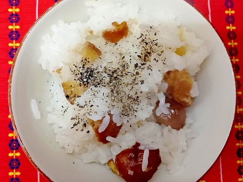 栗ご飯その2